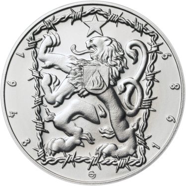 Náhled Reverzní strany - 17. listopad 1989 - stříbro 1 Oz b.k.