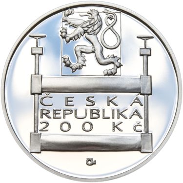 Náhled Reverzní strany - 2017 Proof - 200 Kč Založení Sdružení českých umělců grafiků Hollar