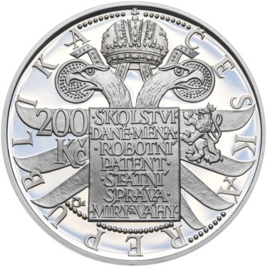 Náhled Reverzní strany - 2017 Proof - 200 Kč Marie Terezie