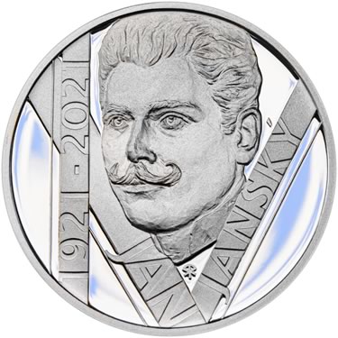 Náhled Reverzní strany - 2021 Proof - 200 Kč Jan Janský