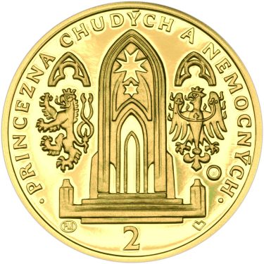 Náhled Reverzní strany - 2017 - Proof - Svatoanežské dukáty - 2 dukát Au