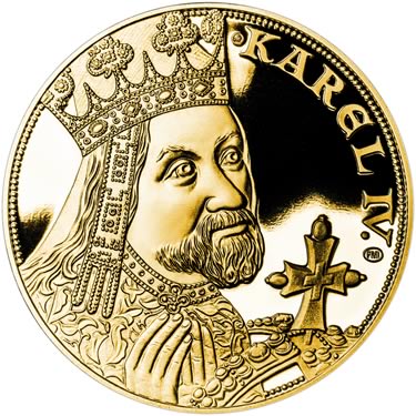 Náhled Averzní strany - 2023 - Proof - Karel IV - 10 dukát Au