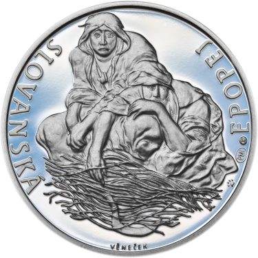 Náhled Reverzní strany - Alfons Mucha - 70 let úmrtí - 1 Oz stříbro Proof