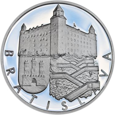 Náhled Averzní strany - Bratislava stříbro 1Oz Proof