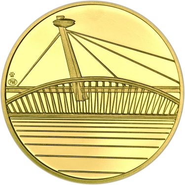 Náhled Reverzní strany - Bratislava - zlatá 1Oz Proof