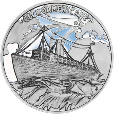 Náhled Averzní strany - Čechoameričané - stříbro 1 Oz Proof