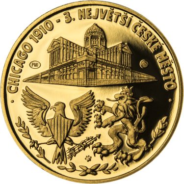 Náhled Reverzní strany - Čechoameričané - zlato 1/2 Oz Proof