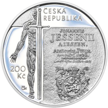 Náhled Reverzní strany - 2016 Proof - 200 Kč Jan Jessenius