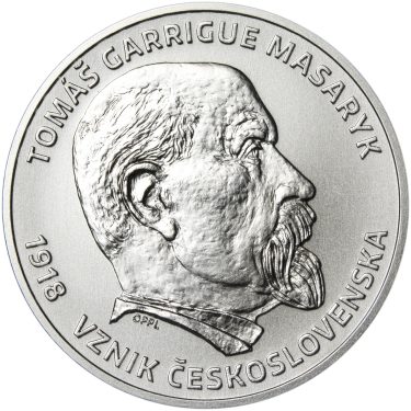 Náhled Averzní strany - T. G. Masaryk Ag 1 Oz b.k.