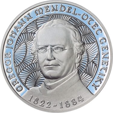 Náhled Averzní strany - Johan Gregor Mendel - stříbro Proof