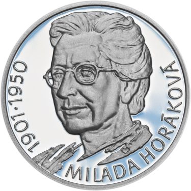 Náhled Averzní strany - Milada Horáková - stříbro malá Proof