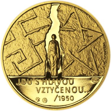 Náhled Reverzní strany - Milada Horáková - zlato 1/2 Oz Proof