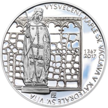 Náhled Averzní strany - 2017 Proof - 200 Kč Vysvěcení kaple sv. Václava v katedrále sv. Víta