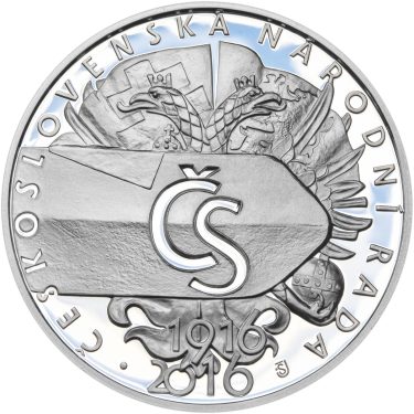 Náhled Averzní strany - 2016 Proof - 500 Kč Vznik Československé národní rady