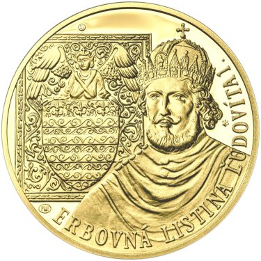 Náhled Reverzní strany - Erb Košice - 1/2 Oz zlato Proof